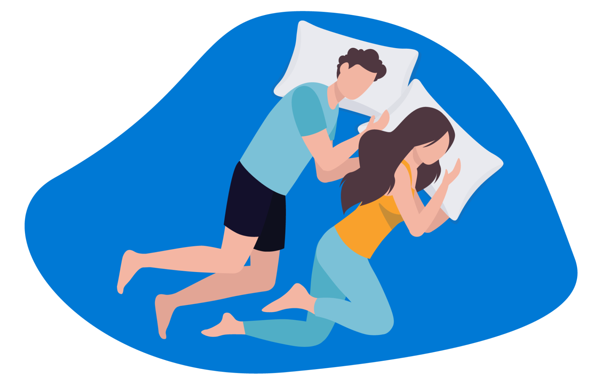 casal dormindo de conchinha