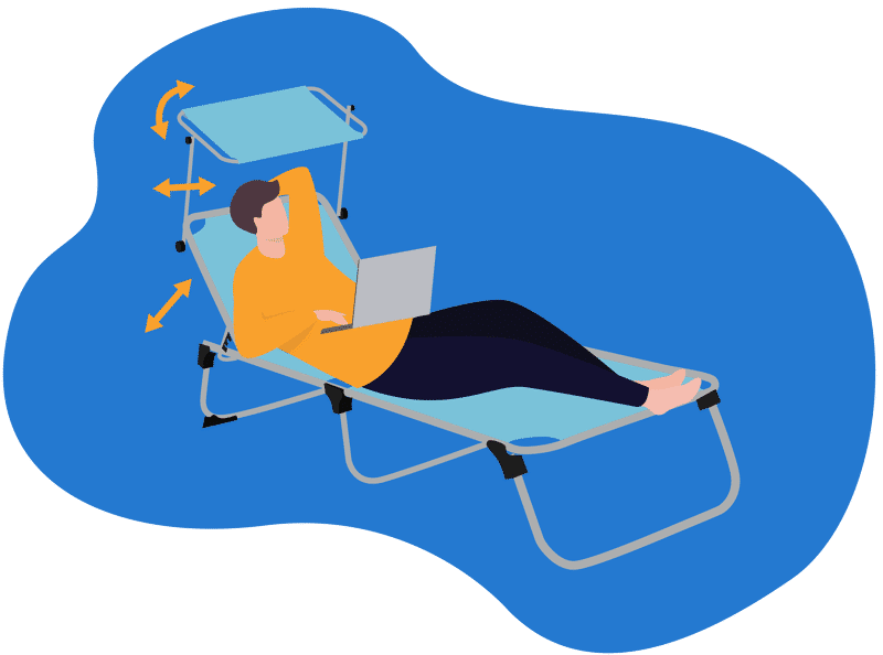 Las mejores tumbonas.