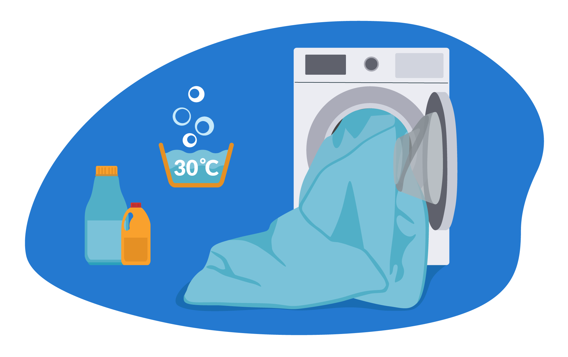 lavado de edredón de plumas