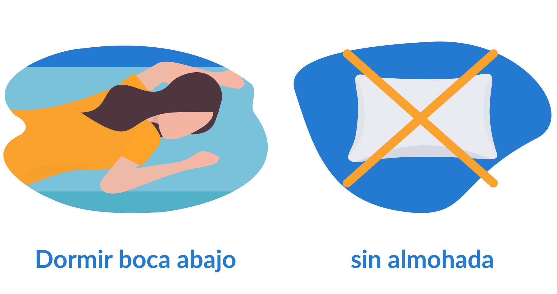 dormir sin almohada boca abajo