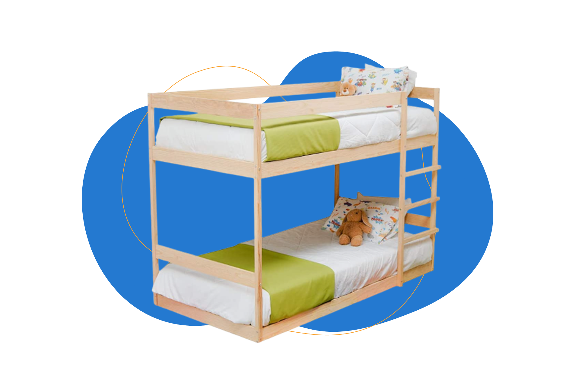 Cama con tobogán, litera, cama Montessori, cama alta TODOS los tamaños -   México