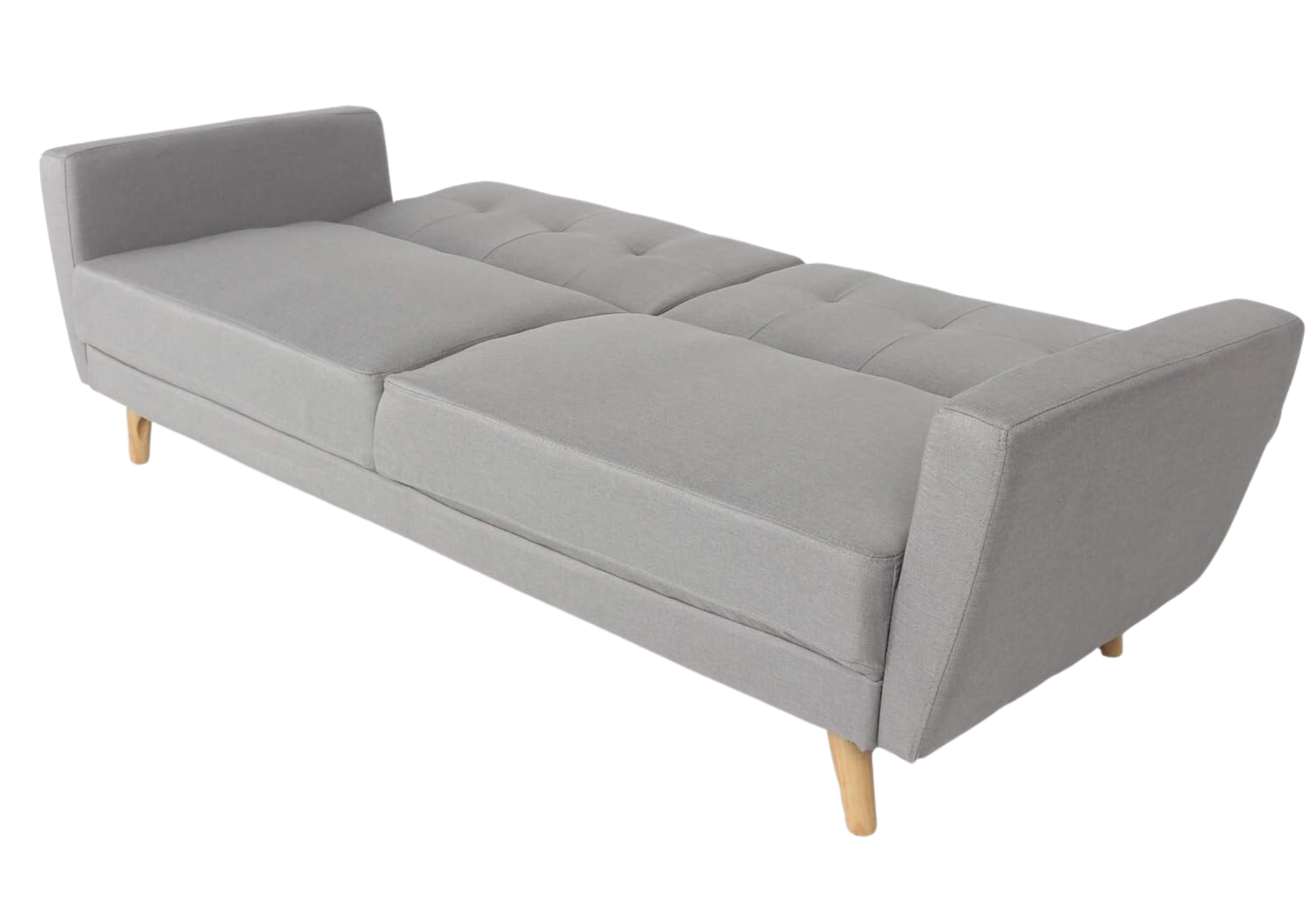 meilleur canapé lit 2 personnes dépliés tissus gris