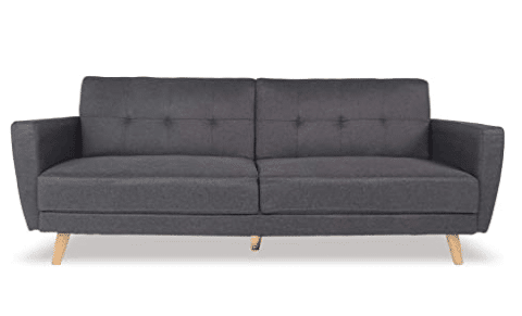 meilleur canapé lit 2 personnes tissus gris