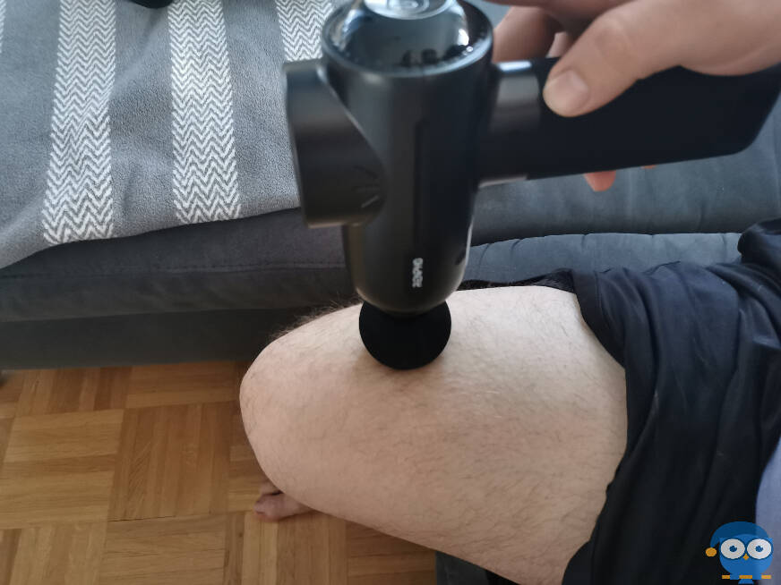pistolet massage renpho test cuisse