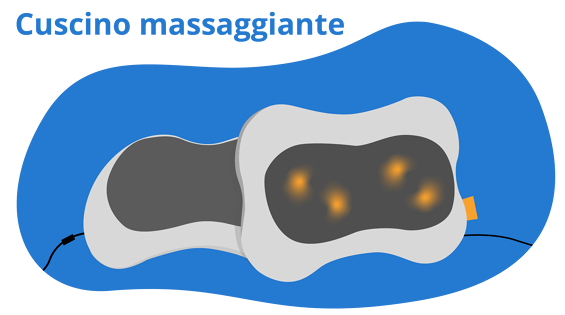 Il cuscino massaggiante senza fili del cuscino elettrico di massaggio allevia il dolore posteriore della spalla e del collo per il Ministero degli Interni e lautomobile 