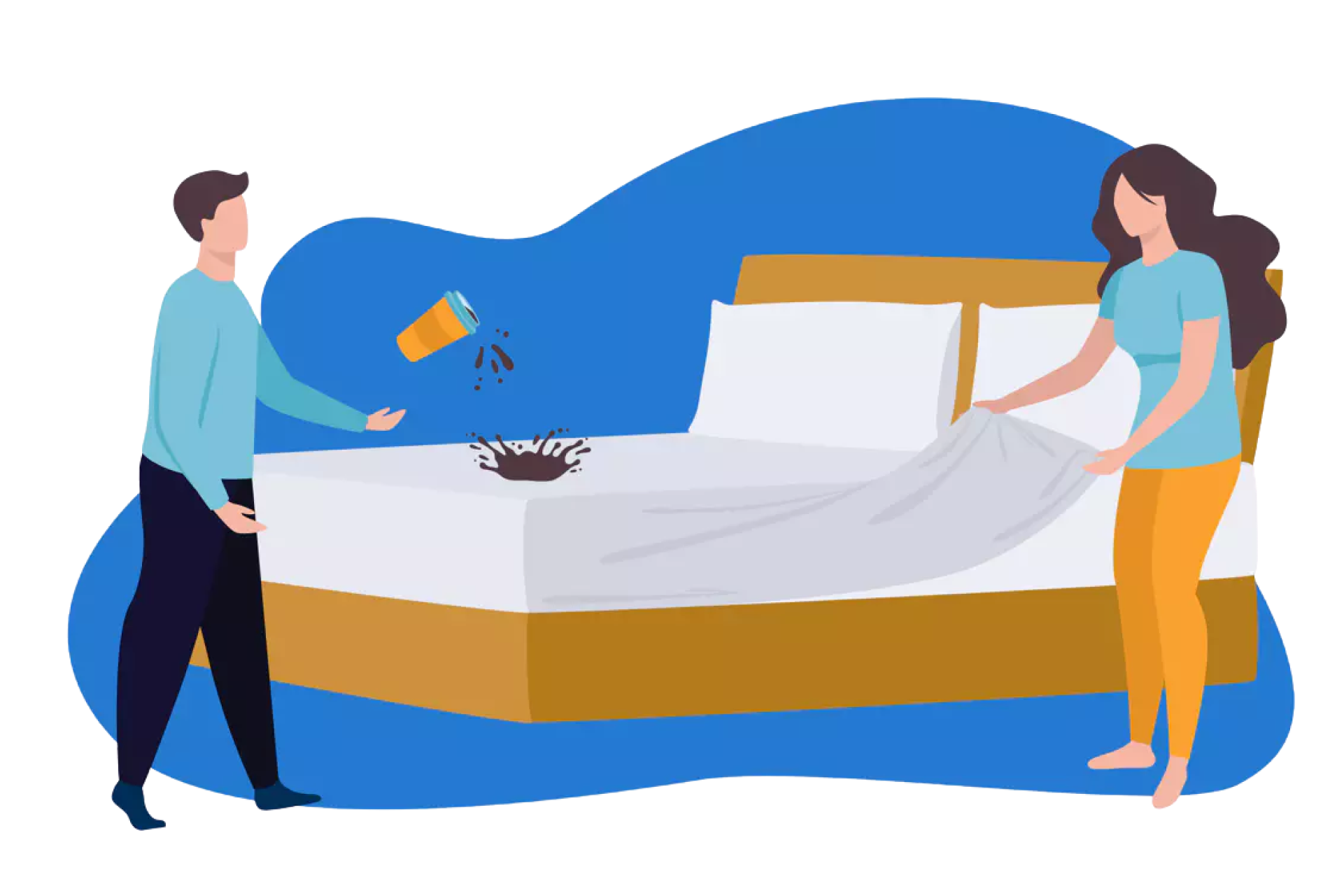 colchon de espuma sucio.