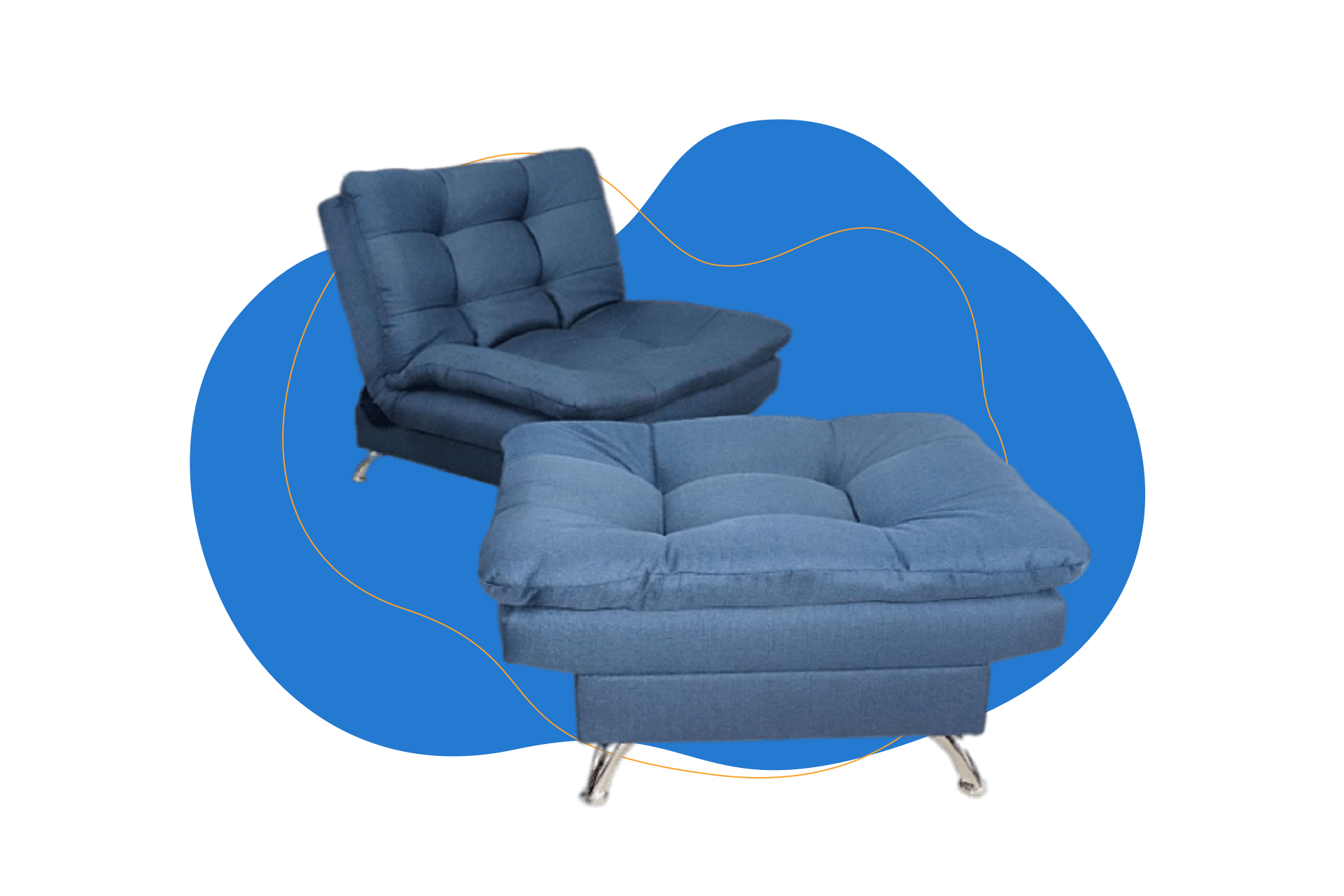 Sofá cama + taburete $𝟏𝟒,𝟗𝟗𝟎.𝟎𝟎 ¡ultima pieza! *cojines decorativos  y accesorios se venden por separado #sofacama #sofa #muebles…