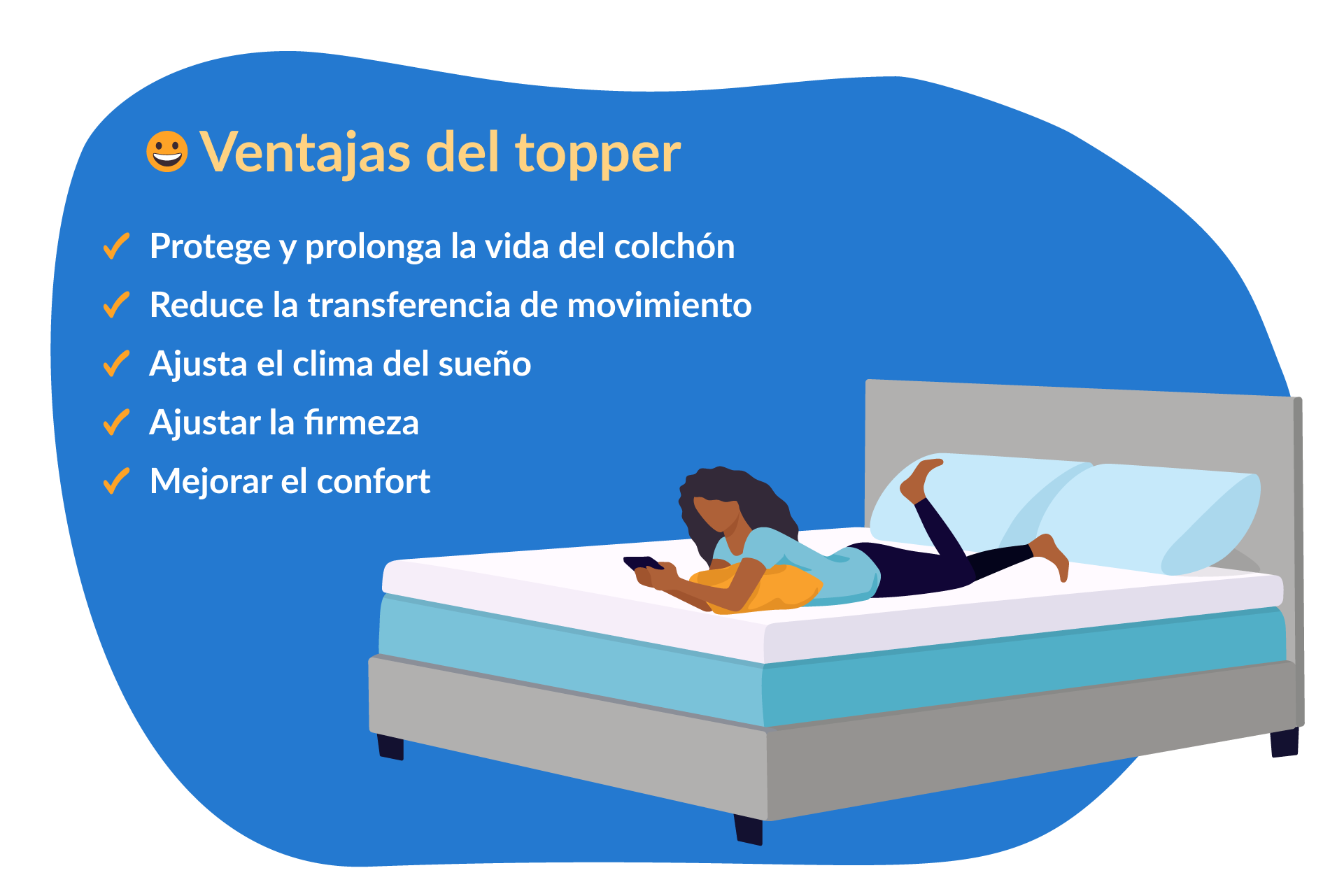 Ventajas de un topper