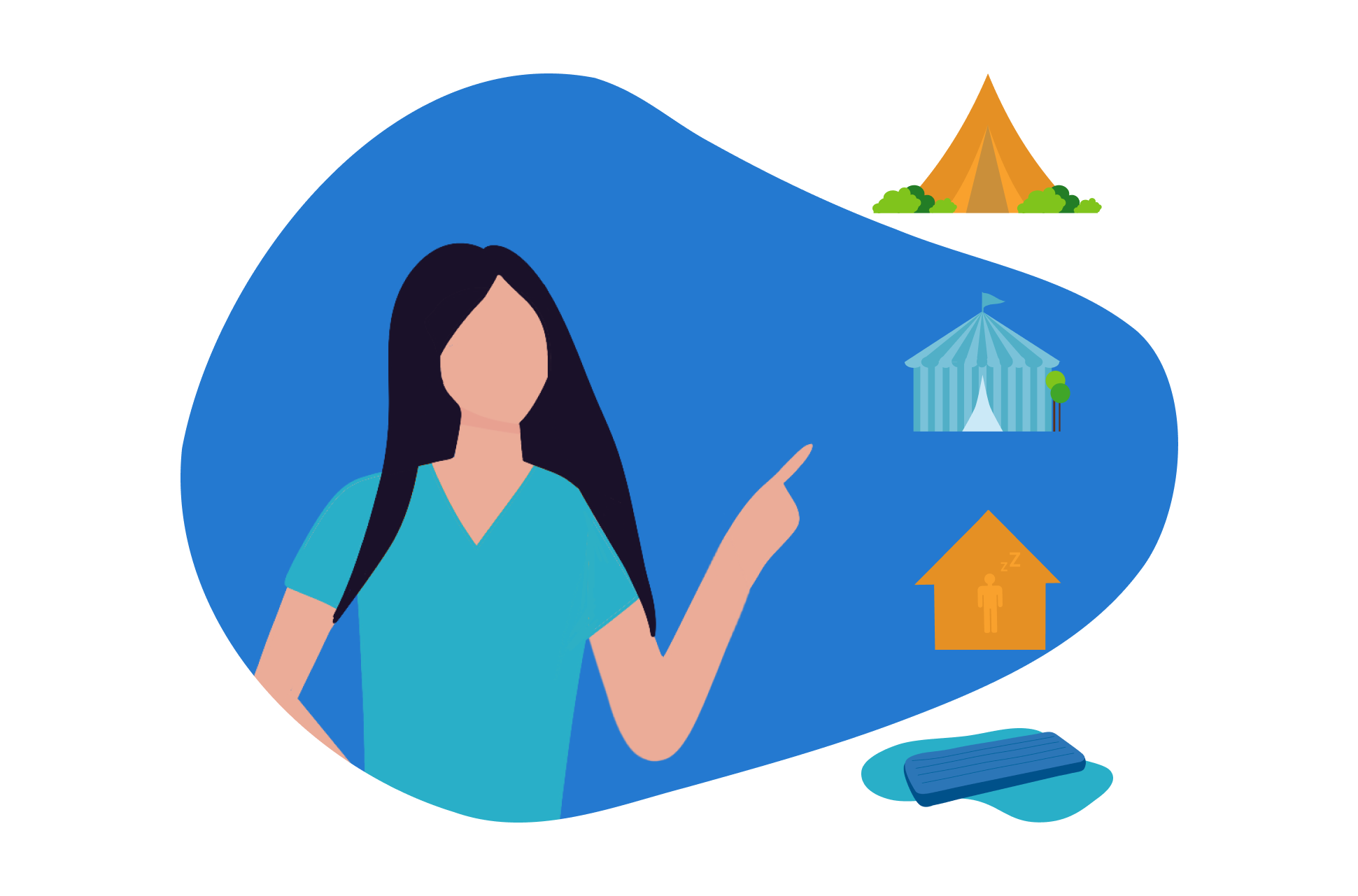 Waar is een luchtbed voor geschikt?