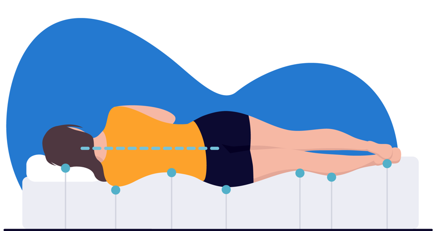 Silvana kussen zijslapers gezonde houding