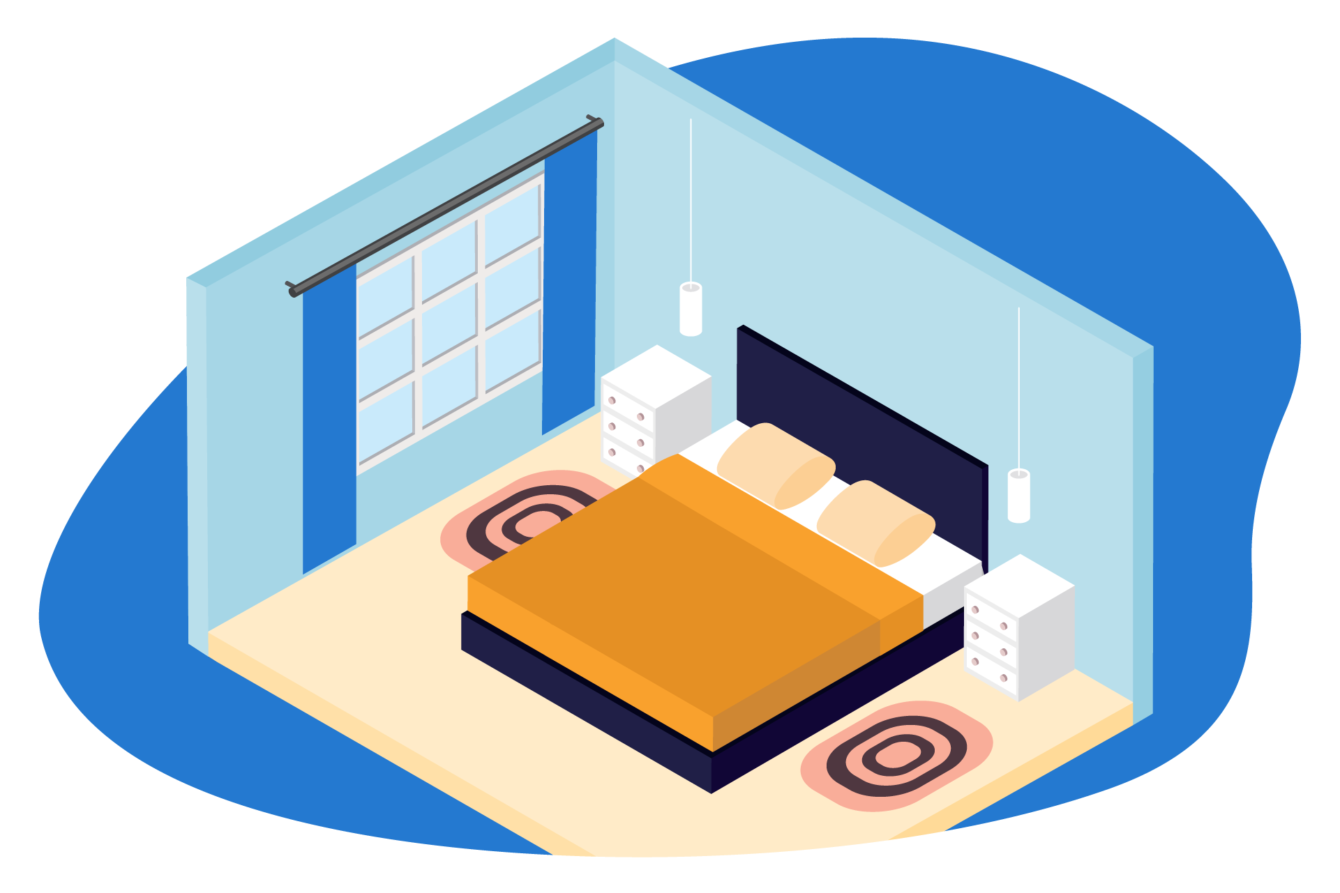 capa de edredon confortável e bonita