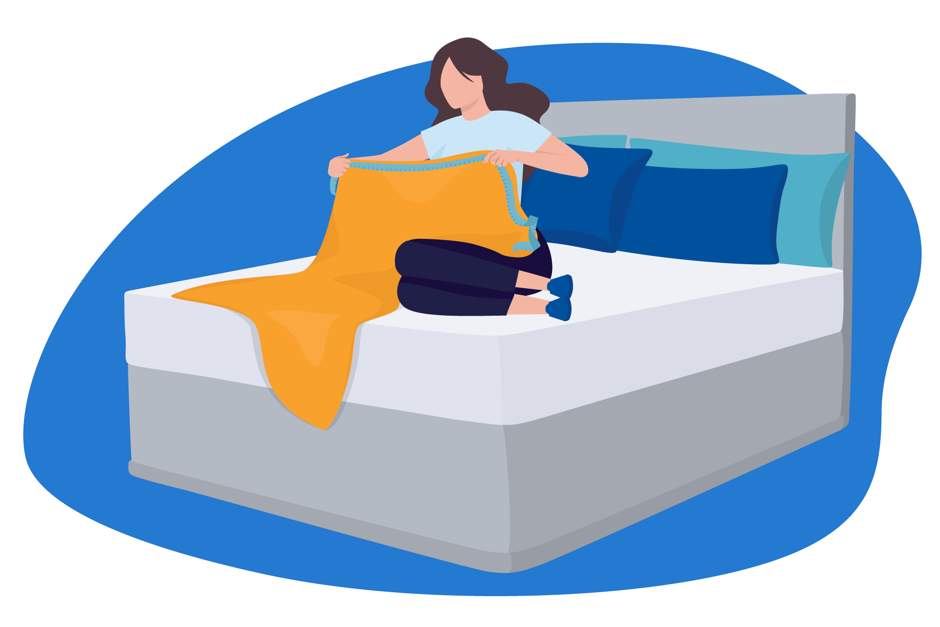 meça o edredon para saber o tamanho da capa