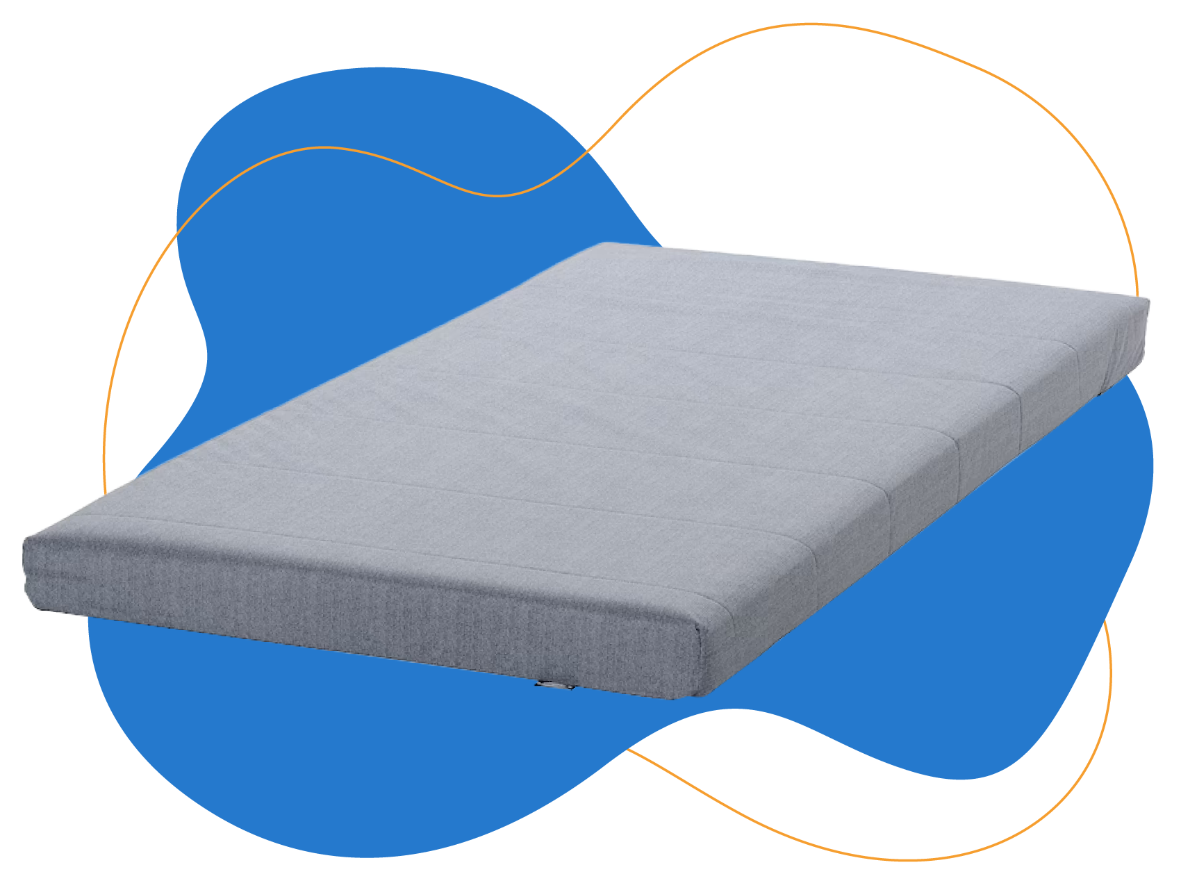 VADSÖ colchón de muelles, extra firme/azul claro, 90x200 cm - IKEA