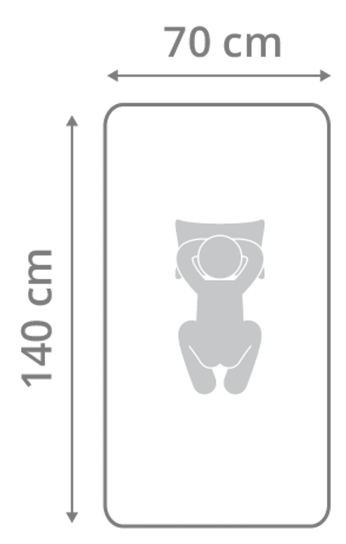 Matratze 70x140 cm