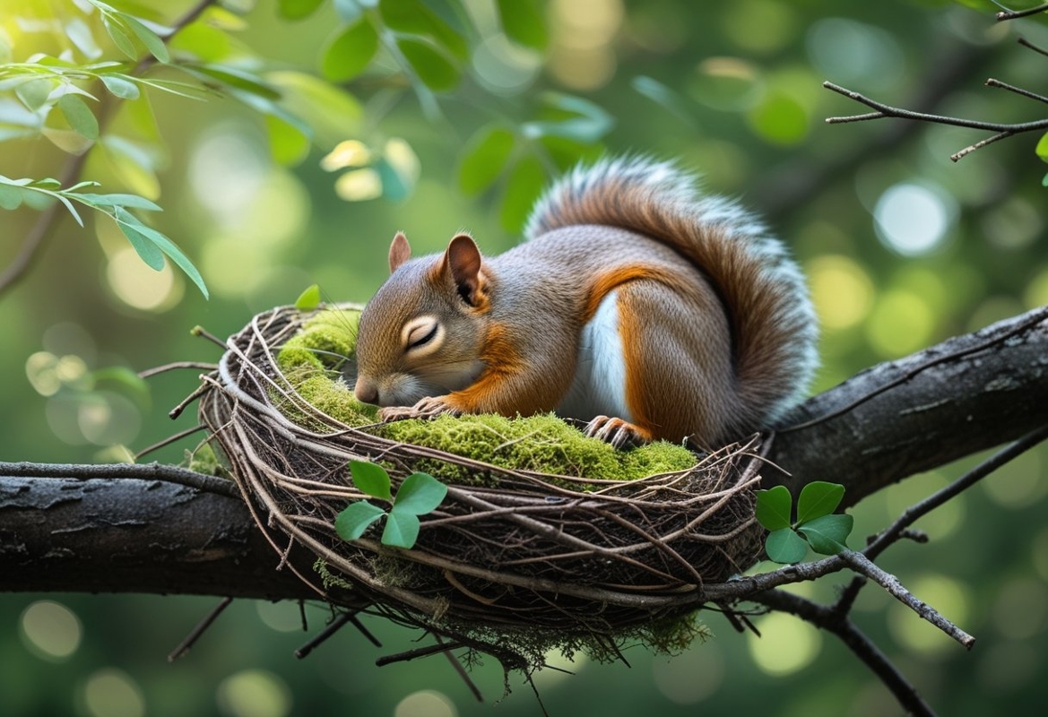 Wie Schlafen Eichhörnchen?