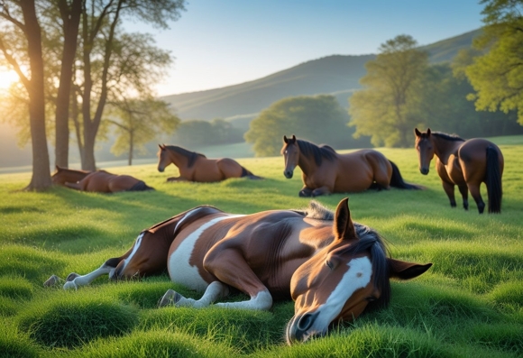 Wie Schlafen Pferde?