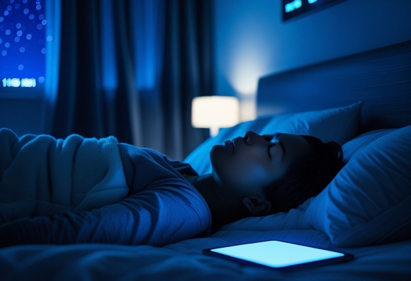 Blaues Licht und Schlaf Cover Image